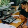 Estudiantes durante los trabajos de rodaje (4)